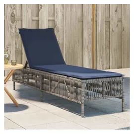 vidaXL Sonnenliege 200 x 55 x 96 cm Grau