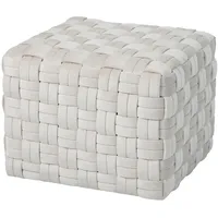 Svita Poppy Hocker Sitzpouf Samt Beige