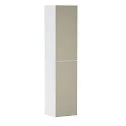 hansgrohe Xevolos E Hochschrank 54218390 400x360x1760mm, links, mattweiß, bronze Struktur