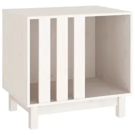 vidaXL Hundehütte 60 x 45 x 57 cm Massivholz Weiß