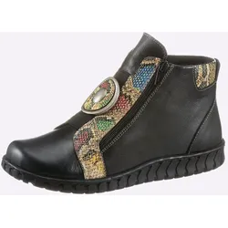 Stiefelette GEMINI, Damen, Gr. 41, schwarz, Glattleder, modisch, Schuhe