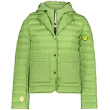 Cartoon Steppjacke mit abnehmbarer Kapuze in Forest Green | Gr.: 38