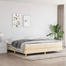vidaXL Boxspringbettgestell 200 x 200 cm Creme
