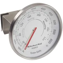 KitchenAid Ofenthermometer zum Reinhängen, geeignet für Umluftöfen, Gasöfen oder elektrische Öfen, 40°C bis 320°C