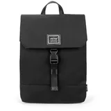 PORRASSO Damen Laptop Rucksack Daypack Reiserucksack für 15.6 Inch Laptop Rucksäcke mit Gepäckband Wasserdichte Schultasche Schwarz A