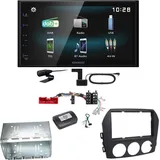 Kenwood DMX-125DAB Bluetooth MP3 Digitalradio Einbauset für Mazda MX-5 NC