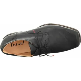 THINK! GURU chromfrei gegerbte nachhaltige Halbschuhe, schwarz 0010