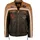 Top Gun Lederjacke Dunkelbraun/Cognac XXL
