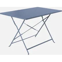 sweeek Bistro-Gartentisch klappbar 110 x 70 x 72 cm Graublau