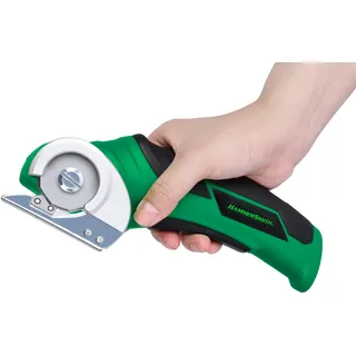 Hammersmith SharpSpin - Kabelloser Akku-Universalschneider - Elektrische Schere - Kartonschneider - Rollschneider - Selbstschärfende Klinge - Schneidet Leder, PVC, Teppiche, Karton & mehr