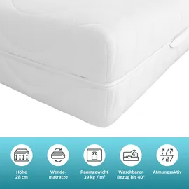 OTTO home Hybridschaum-Matratze NEUHEIT, PREMIUM Tornby 80 x 200 cm Weiß