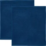 Erwin Müller Frottier-Geschirrtuch 2er-Pack Walk-Frottier marine Größe 50x50 cm