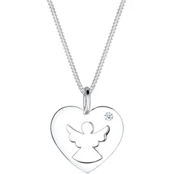 Elli DIAMONDS Herz Schutzengel Diamant (0.03 ct.) Silber 45 Damen 