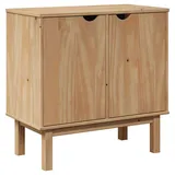 vidaXL Badschrank OTTA 35x30x90 cm Massivholz Kiefer