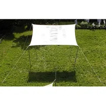 Eduplay Sonnensegel 3,5 X 4,5 M Creme Weiß Wasserabweisend