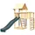 Karibu Kinderspielturm Lotti mit Rutsche und Kletterwand Fichtenholz naturbelassen