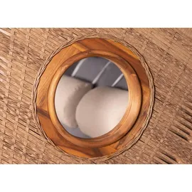 deVries Strandkorb Trend 45 - PE walnut - Dessin 751 - inkl. Schutzhülle