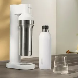 Brita Edelstahlflasche weiß für sodaTRIO Wassersprudler (0,65l) –