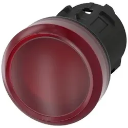 Siemens 3SU10016AA200AA0 Leuchtmelder, 22mm, rund, Kunststoff, rot, Linse, glatt  - 5 Stück