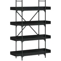 vidaXL Bücherregal 100 x 33 x 145,5 cm Schwarz
