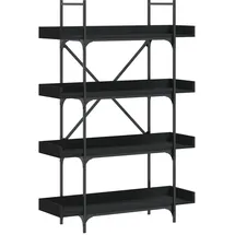 vidaXL Bücherregal 100 x 33 x 145,5 cm Schwarz