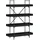 vidaXL Bücherregal 100 x 33 x 145,5 cm Schwarz