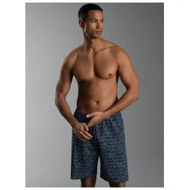 TRIGEMA Bermudas "TRIGEMA Bermuda Shorts mit freundlichem Smiley-Motiv", Herren, Gr. XXL, Normalgrößen, blau (navy), Single Jersey, 100% Baumwolle, Basic, Hosen Bermudas