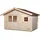 Weka Gartenhaus 253 3,7 x 2 m natur