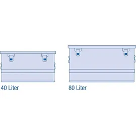 ALUTEC München Alubox Aluminium 560 x 370 x 245 mm Silber