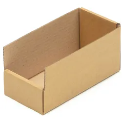 KK Verpackungen 100 Regalkartons 200 x 100 x 100 mm Sortierboxen Lagerboxen Aufbewahrung Wellpappe