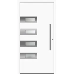 Aluminium Haustür RC2 "SHIRIN" 78 mm Wunsch-RAL-Farbe innen öffnend DIN rechts
