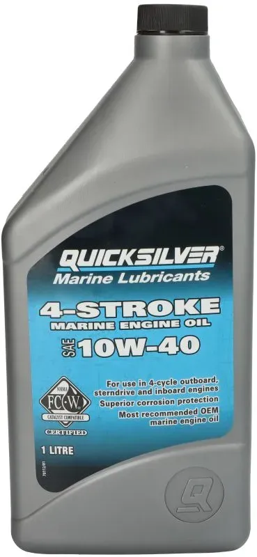 Aceite de motor  QUICKSILVER 8M0180933 4T  Marine 10W40 Mineral 1L