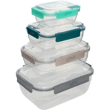 5five simply smart Aufbewahrungsbox KLIC 1,3 l 4-tlg. transparent