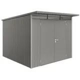 2,6 x 2,6 m quarzgrau-metallic Doppeltür