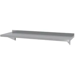 Hendi Wandregal mit Konsolen aus Edelstahl 800x300x250mm