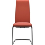 Stressless® Polsterstuhl Laurel, High Back, Größe M, mit Beinen aus Stahl in Chrom glänzend rot