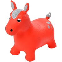 Pink Papaya Hüpftier Fred Pferd, Hüpf-Pferd ab 3 Jahren, bis 50 kg, aufblasbares Kinder Hüpfspielzeug BPA frei inkl. Pumpe
