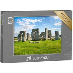 puzzleYOU Puzzle Mystischer Steinkreis Stonehenge, England, 500 Puzzleteile, puzzleYOU-Kollektionen England