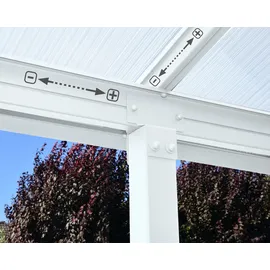 CANOPIA Terrassenüberdachung Olympia 3x4.2 weiß