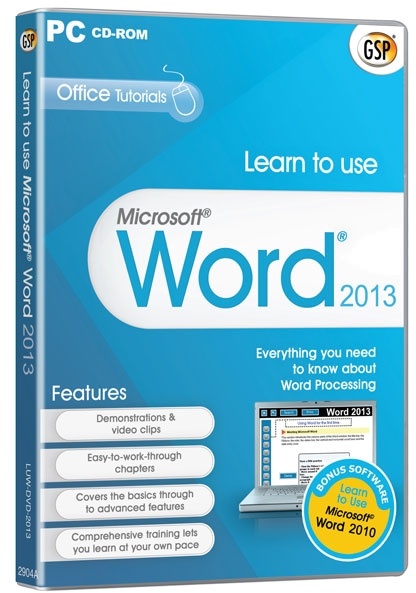 Learn to use Microsoft Word 2013, English