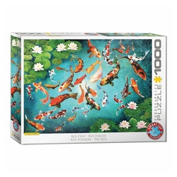 EUROGRAPHICS Puzzle Koi Fische von Guido Borelli, 1000 Puzzleteile bunt