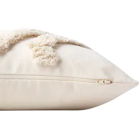 Tom Tailor Dekokissen TOM TAILOR HOME "Fluffy Rhomus", beige (natur, beige, creme, unifarben), B:45cm L:45cm, Baumwolle, Polyester, Dekokissen_Sitzkissen_Kissenhüllen, mit aufgesetzten, fluffigen Rautenmotiv, Kissenhülle ohne Füllung