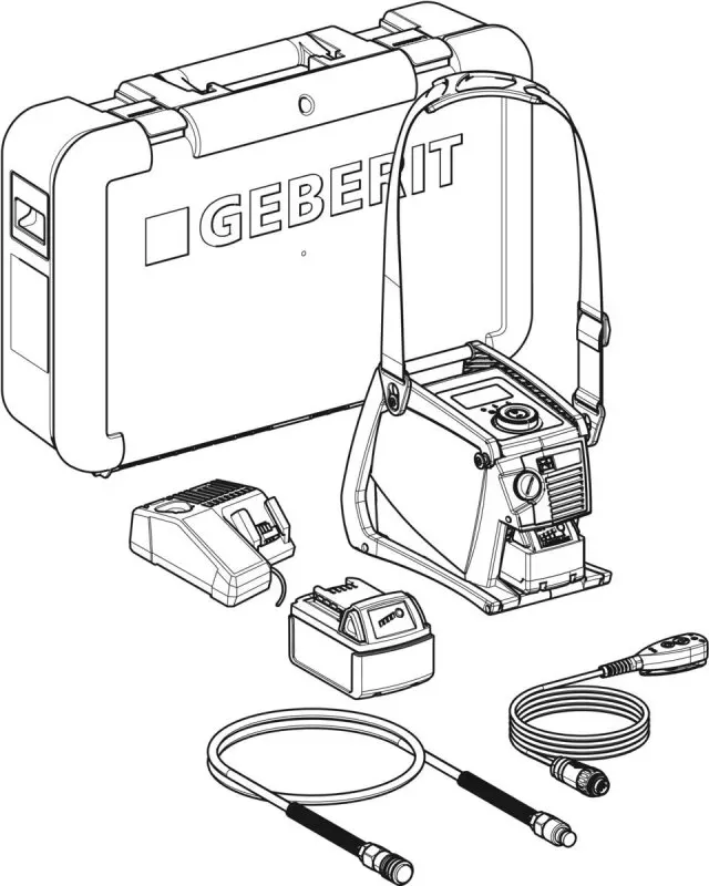 Geberit 691231P11 CP700G Hydraulikaggregat im Koffer 691231P11-geb