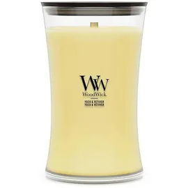 Woodwick Yuzu & Vetiver große Kerze 3 - 4 h