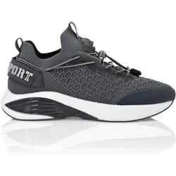 Sneaker PLEIN SPORT "Runner Sneaker", Gr. 40, 72, schwarzgrau, Schuhe