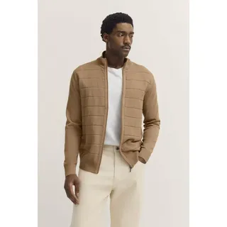 Bugatti Strickjacke mit Reißverschluss in taupe | Taupe