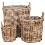 VCM Korbset Sema Baskets Braun, 3er Set
