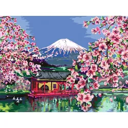 Ravensburger Beschäftigung - CreArt - Malen nach Zahlen 23914 - Japanese Cherry Blossom - ab 14 Jahren - Malen auf Leinwand
