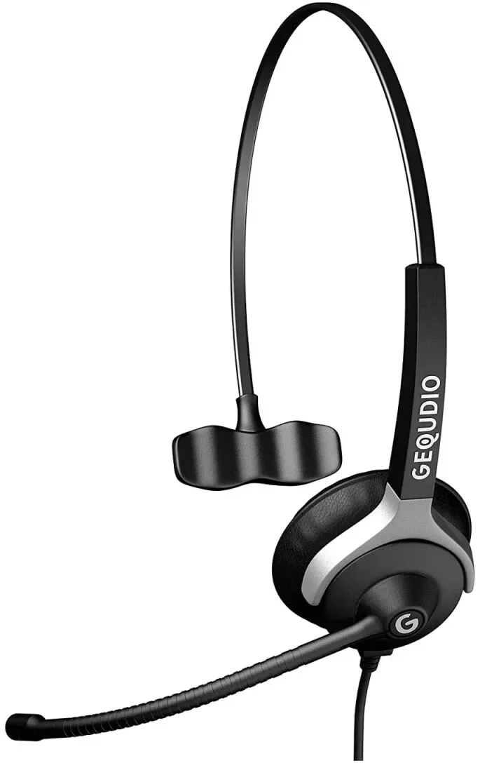 GEQUDIO WA9007 Kopfhörer & Headset Kabelgebunden Kopfband Büro/Callcenter Schwarz