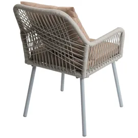 Mendler Gartenstuhl HWC-O12 54 x 54 x 81 cm grau 2 St.